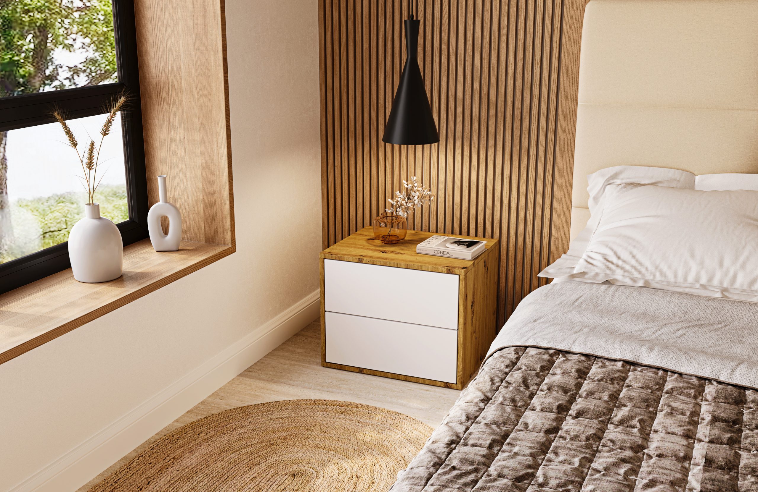 Bedside Table Solo 2Dr