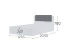 Ліжко Соло 120/Bed Solo 120