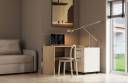 Стіл поворотний кутовий, полиця/Corner swivel table, shelf