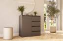 Комод Ідея 1Д_4Ш/Chest of drawers Idea 1D_4Dr(Сірий графіт+Сірий графіт/Graphite grey+Graphite grey)