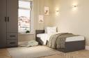 Ліжко Сімпл 90/Bed Simple 90(Сірий графіт/Graphite grey)