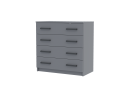 Комод Сімпл 4Ш/Chest of Drawers Simple 4Dr(Сірий графіт/Graphite grey)