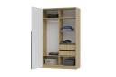 Шафа Вінг 001/Wardrobe Wing 001(Дуб артизан+Німфея альба/Artisan oak+Nimfeja alba)