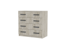 Комод Сімпл 4Ш/Chest of Drawers Simple 4Dr(Дуб крафт сірий/Grey craft oak)