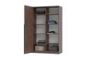 Шафа Вінг 003/Wardrobe Wing 003(Горіх флейм альба/Flame alba walnut)