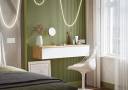 Туалетний столик підвісний Соло/Dressing table wall-mounted Solo(Дуб артизан+Німфея альба/Artisan oak+Nimfeja alba)