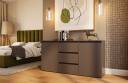 Комод Ідея 2Д_3Ш/Chest of drawers Idea 2D_3Dr(Сірий графіт+Сірий графіт/Graphite grey+Graphite grey)