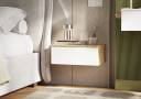 Тумба підвісна Соло/Nightstand wall-mounted Solo(Дуб артизан+Німфея альба/Artisan oak+Nimfeja alba)